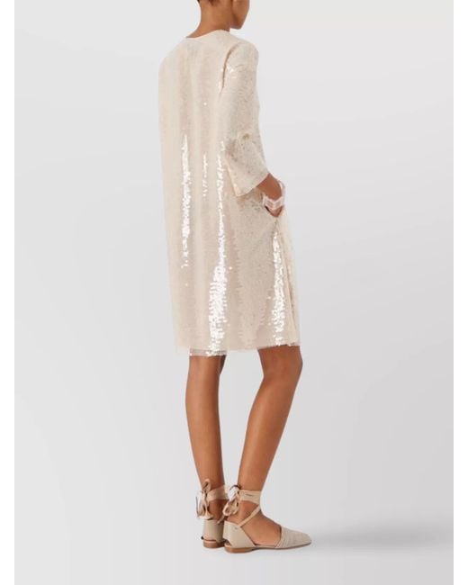 Emporio Armani Natural Knee-Length Dress