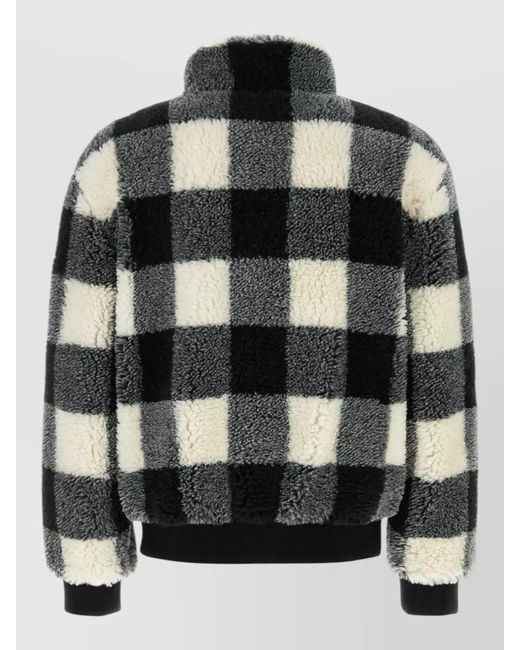 Givenchy Black Checked Oversized Padded Jacket for men