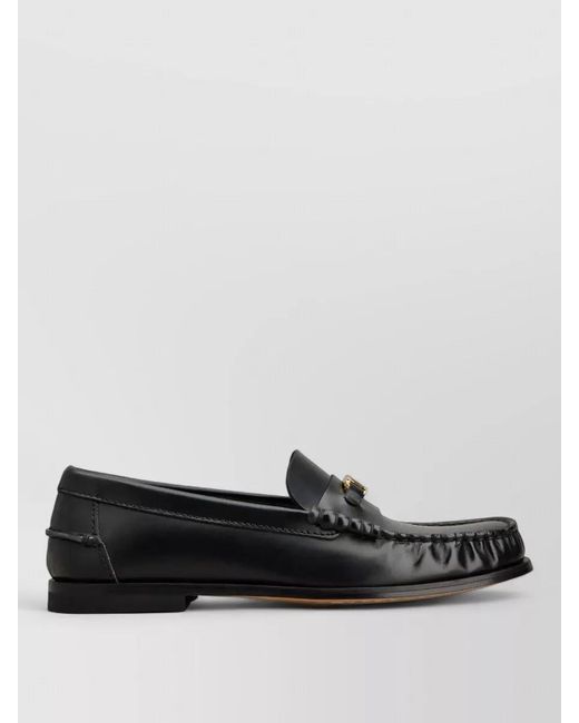 Tod's Black Leather Loafers