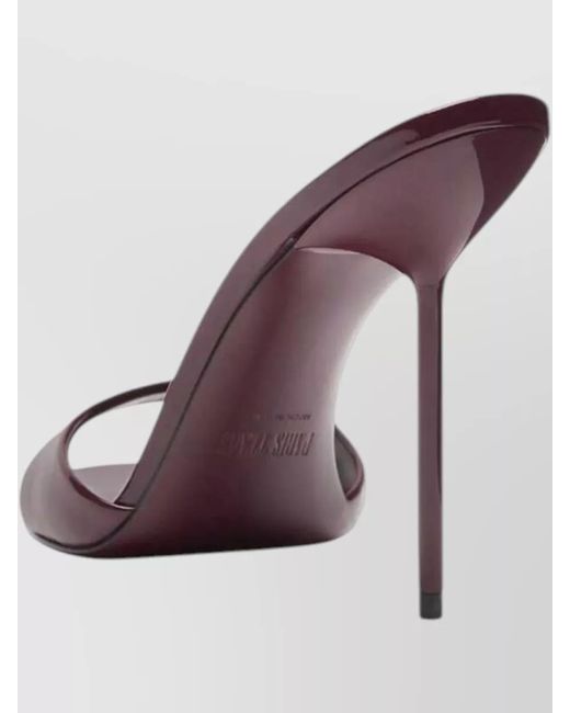 Paris Texas Purple Lidia Mule 105Mm Leather Open Toe