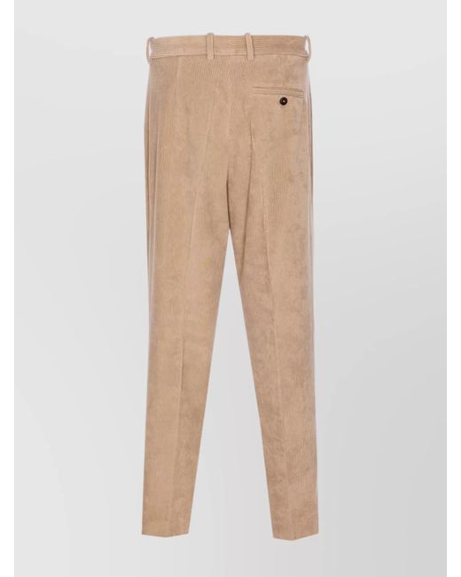 Circolo 1901 Natural Corduroy Tailored Trousers