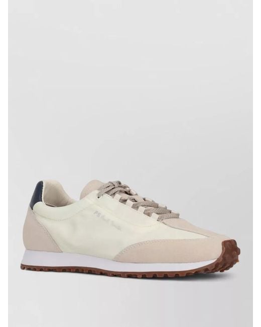 Paul Smith Natural Leather Low-Top Sneakers for men