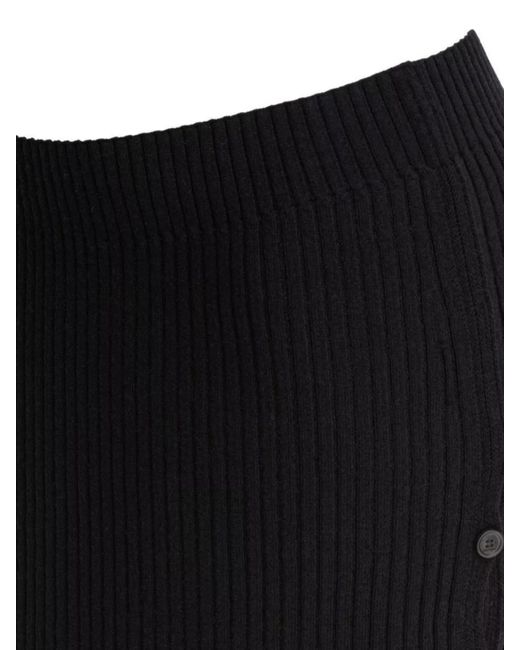 Courreges Black Mini Skirt
