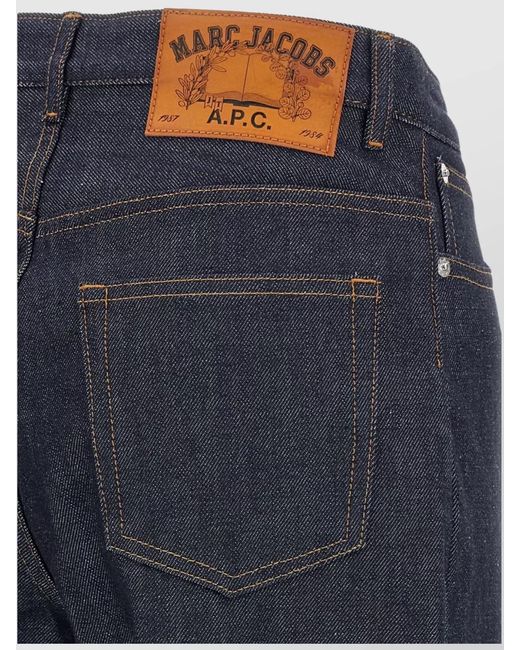 A.P.C. Blue Denim Wide-Leg Trousers