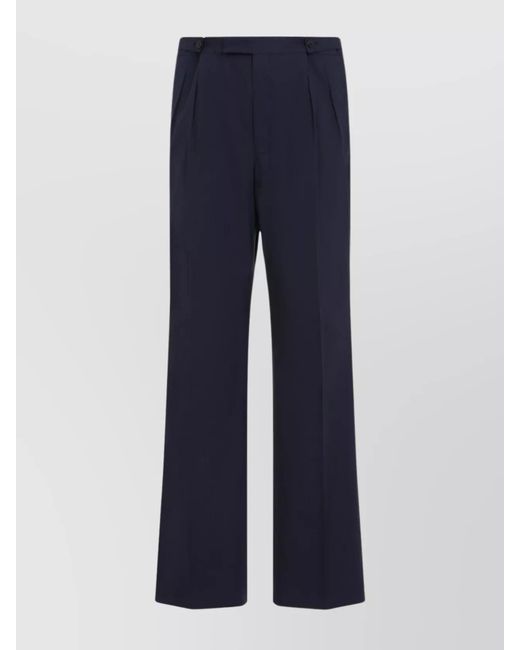 Prada Blue Cotton Tailored Trousers for men