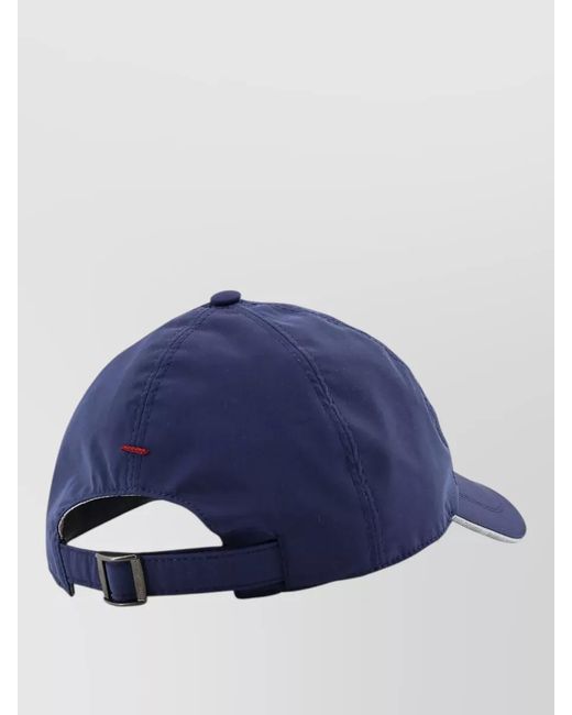 Brunello Cucinelli Blue Logo Baseball Cap Curved Brim for men