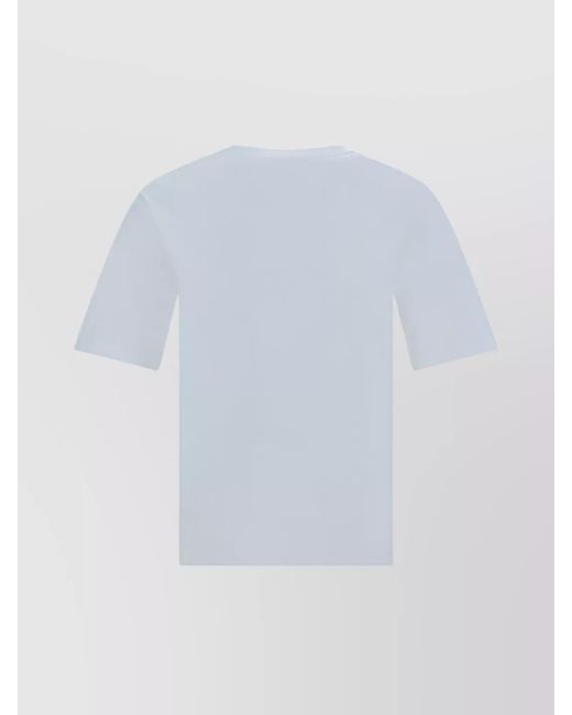 DSquared² Blue Cotton Loose-Fit Graphic T-Shirt for men