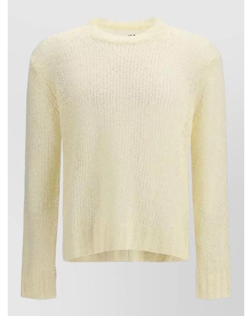 Jil Sander Natural Linen Openwork Jumper for men