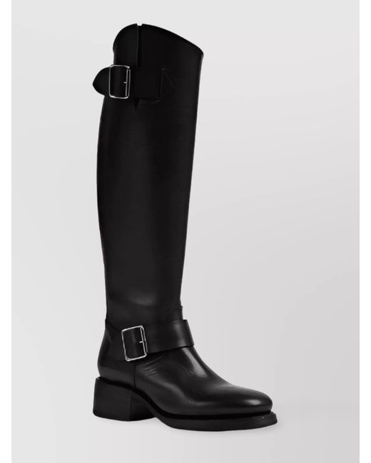 DSquared² Black Leather Heeled Boots