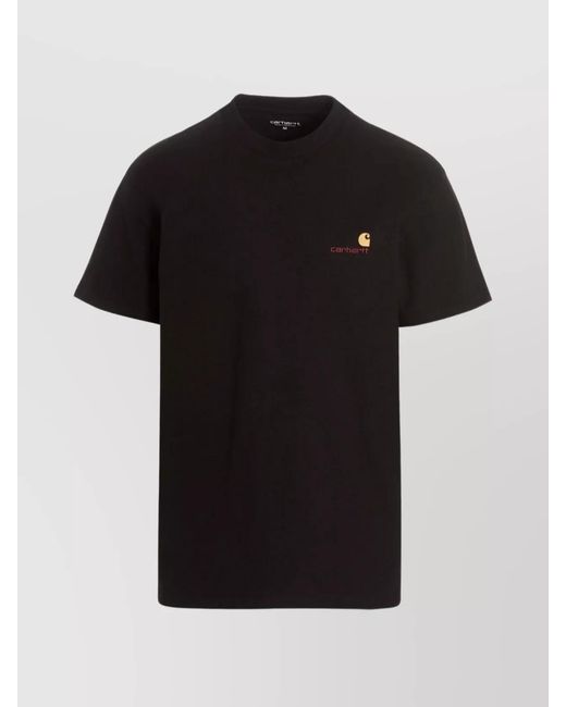 Carhartt Black Cotton Short-Sleeve Logo-Print T-Shirt for men