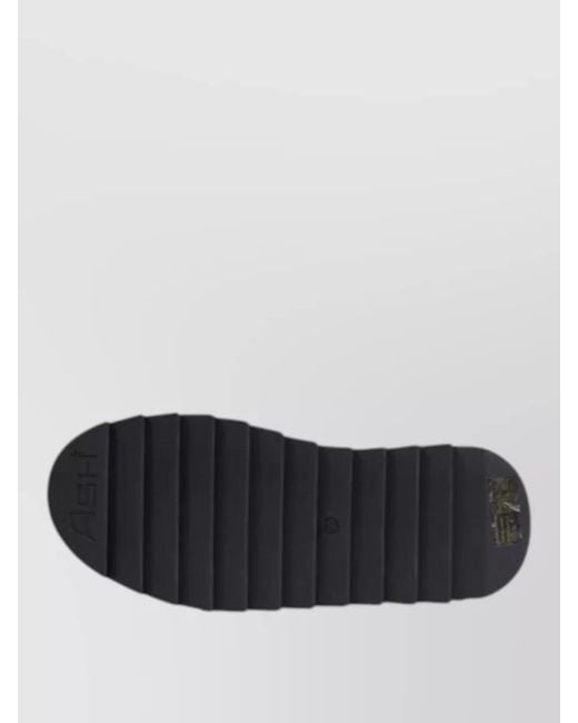 Ash Black Suede Leather Platform Boots