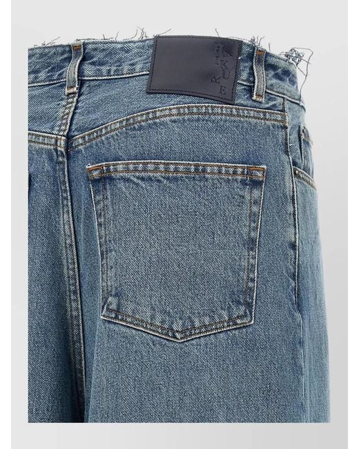 Haikure Blue Bethany Jeans Wide Leg Belt Loops