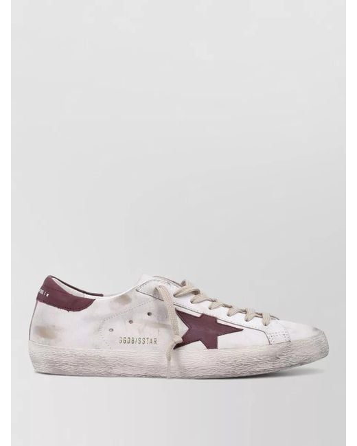 Golden Goose Deluxe Brand Natural Leather Super Star Low-Top Sneakers for men