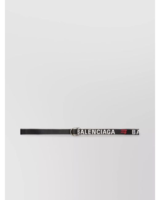Balenciaga Metallic Logo Jacquard D-Ring Belt for men