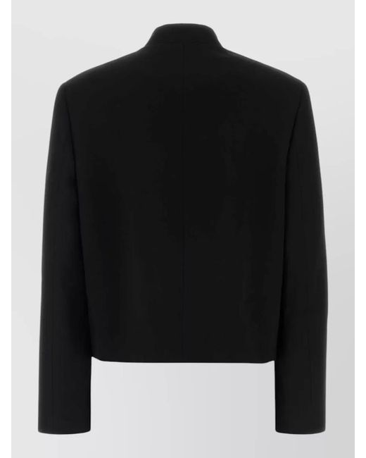 Jil Sander Black Wool Cropped Blazer