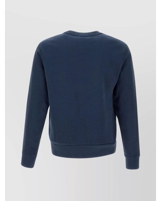 Polo Ralph Lauren Blue Cotton Logo-Embroidered Crewneck Sweatshirt for men