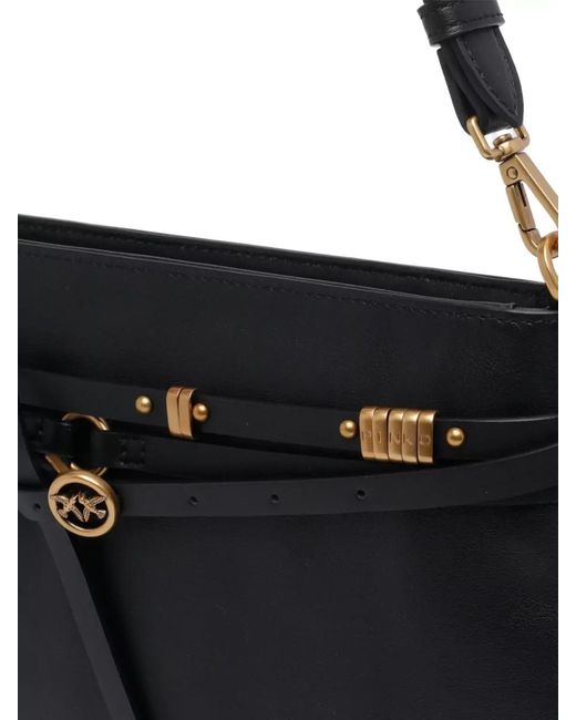 Pinko Black Mini Shoulder Belt Bag Adjustable Strap