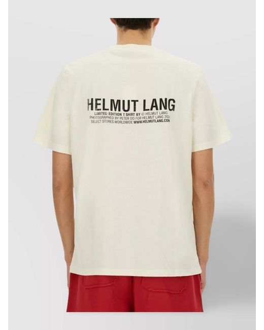 Helmut Lang Red Printed T-Shirt for men
