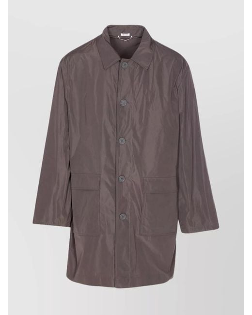 Thom Browne Brown Versatile Packable Jacket Long Sleeves for men