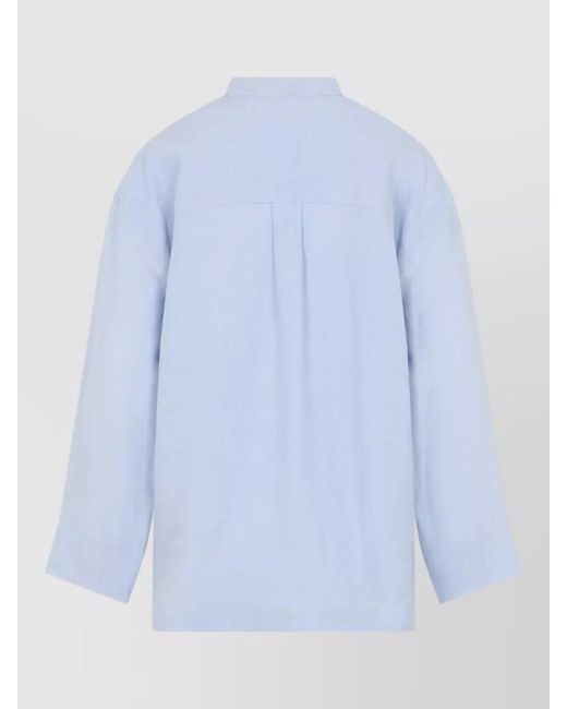 Max Mara Blue Max Mara Cantico Linen Korean Shirt