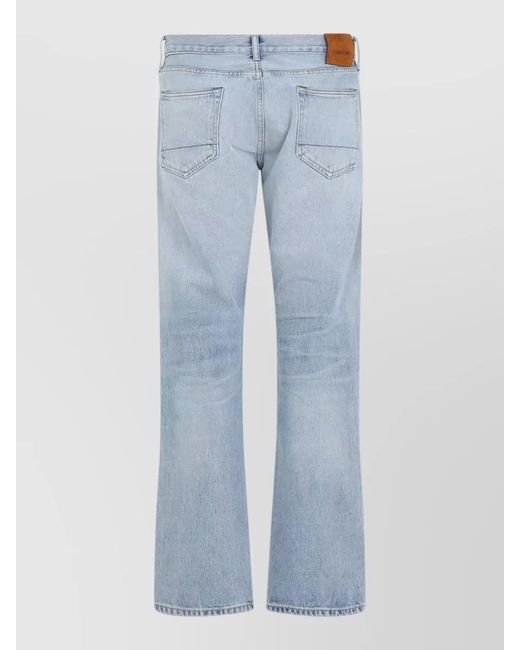 Tom Ford Blue Denim Straight-Leg Jeans for men