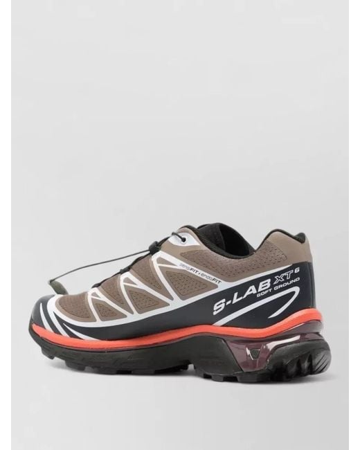 Salomon Gray Xt-6 Lace-Up Sneakers