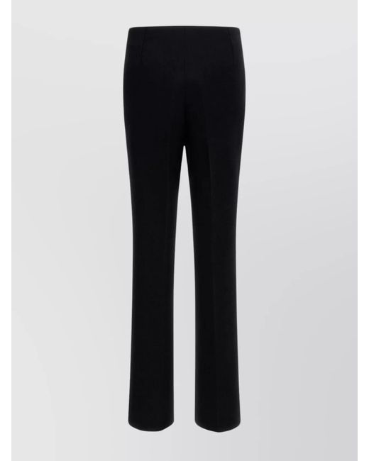 Ferragamo Black Slim Fit High Waist Trousers