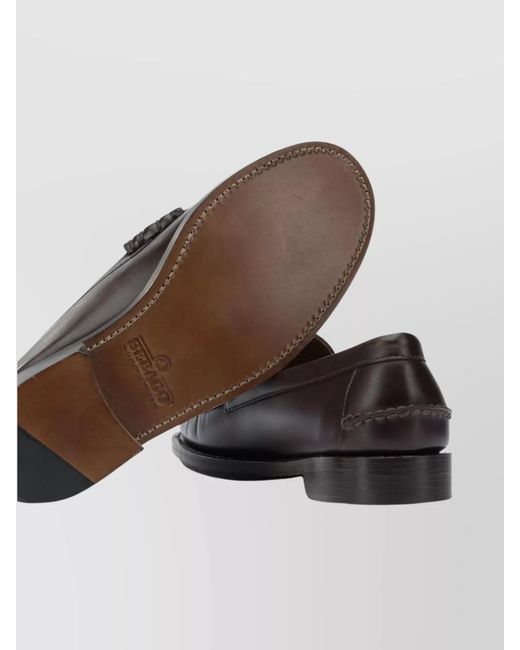 Sebago Brown Leather Loafers for men