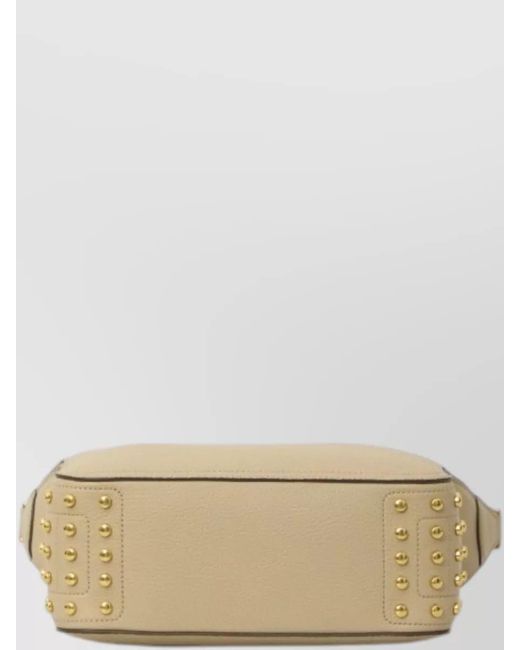 Tod's Natural Metal Dots Mini Shoulder Leather Bag