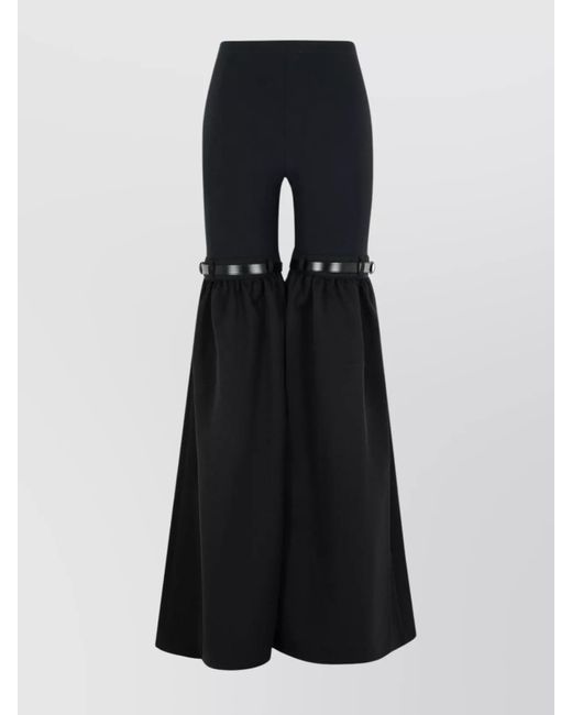 Coperni Black Flare' Polyamide Blend Pants
