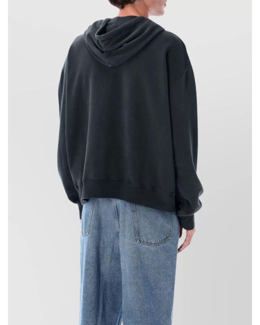 MM6 by Maison Margiela Blue Cotton Hoodie for men