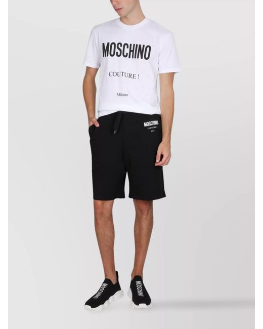 Moschino White Logo Short-Sleeved T-Shirt for men