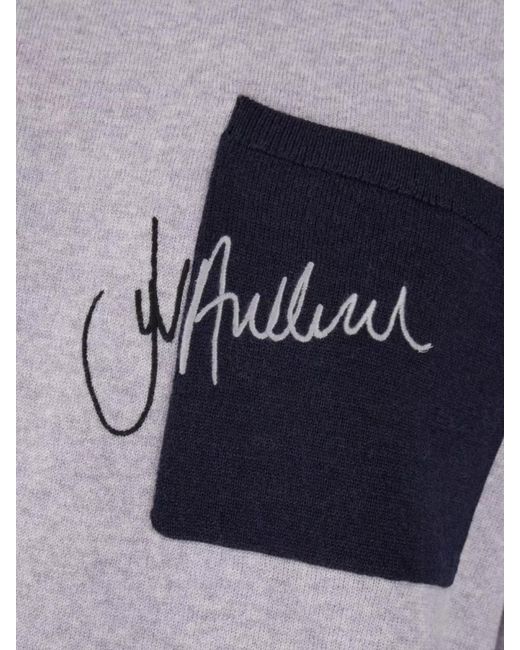 J.W. Anderson Gray Sweater Wool Patch Pocket for men