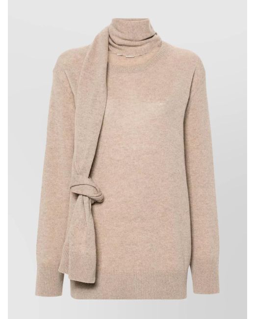 Stella McCartney Natural Cashmere Fishermans Knit Short Sleeve Jumper