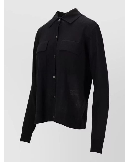 P.A.R.O.S.H. Blue Cashmere Wool Silk Cardigan