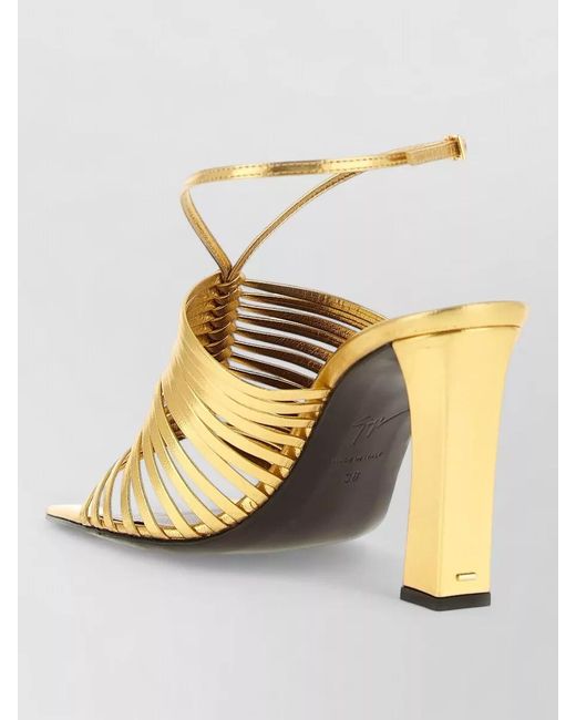 Giuseppe Zanotti Metallic Leather Savoia Sandals