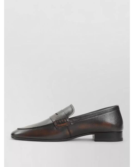 Dries Van Noten Black Calf Leather Loafers