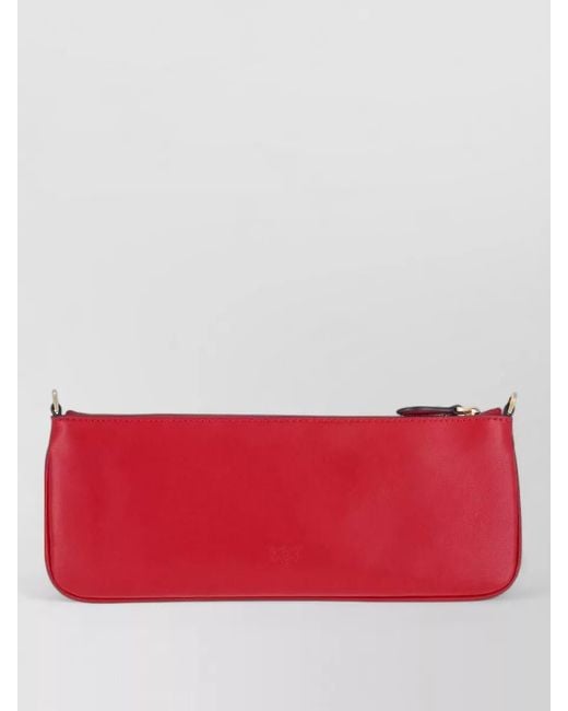 Pinko Red Chain Strap Shoulder Clutch Bag
