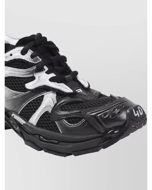 Balenciaga Black Runner 2 Mesh Sneakers Rubber Sole for men