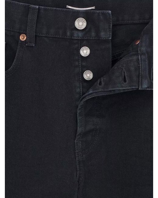 Saint Laurent Blue Straight Leg Jeans Superghi Belt Loops for men