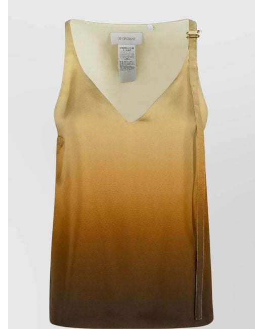 Sportmax Natural Silk Gradient Top