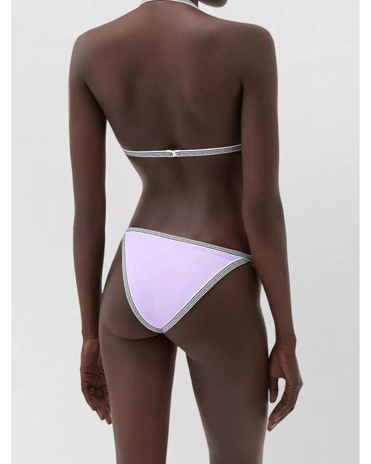 Versace Multicolor Greca Bikini Top