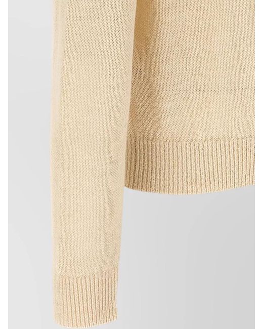 Jil Sander Natural Silk Hemp Jumper for men