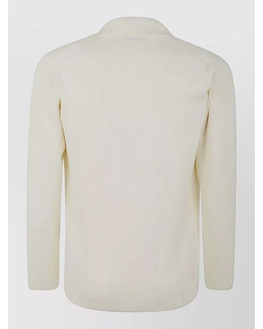 Filippo De Laurentis Natural Cotton Double-Breasted Jacket for men