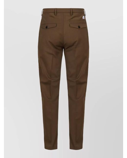 Department 5 Brown Idol Chino Pants Belt Loops Pockets for men