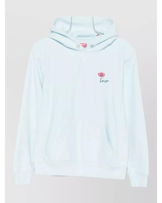 KENZO Blue Ribbed Hoodie