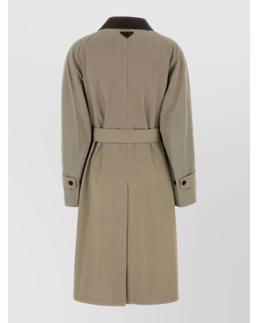 Prada Natural Cotton Fitted Jacket