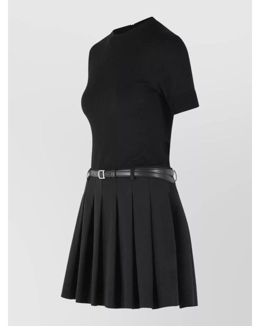Jonathan Simkhai Black Pleated Mini Dress