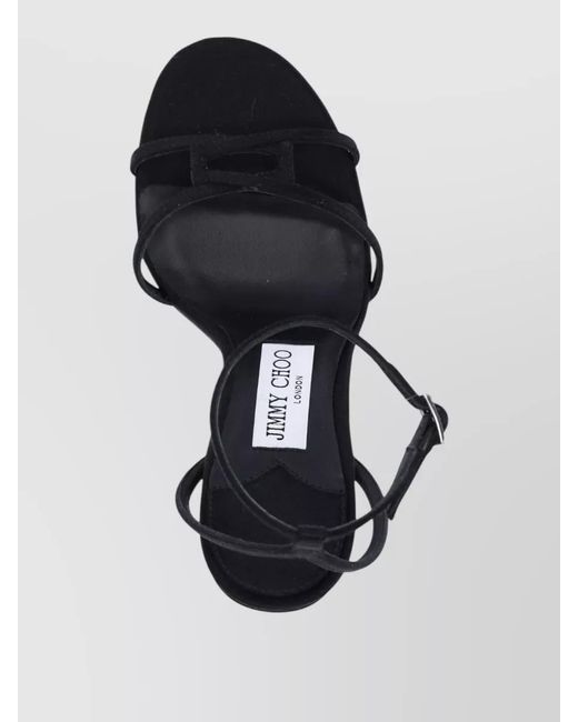 Jimmy Choo Multicolor Textile And Lamb Leather Sandals