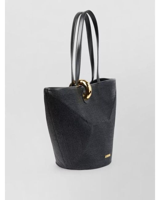 Jacquemus Black Le Bambola Nylon Tote Bag